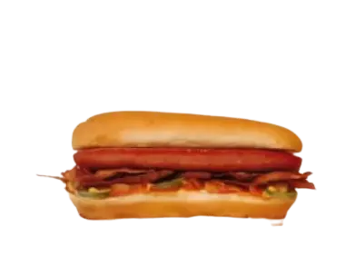 Five Guys Bacon Dog