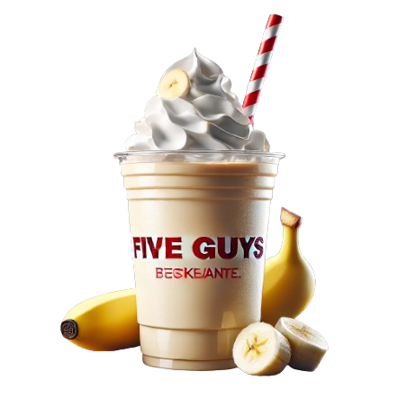 Five Guys Banana Milkshake