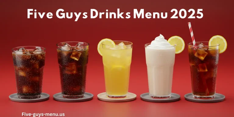 Five Guys drinks menu